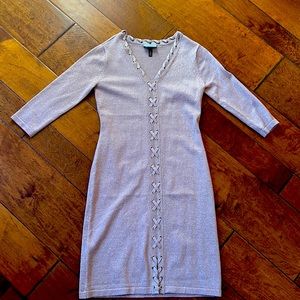 Light mauve dress by Allison Brittney. Sparkly and light. Size S